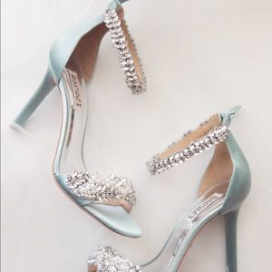 Badgley Mischka Fiorenza Crystal Embellished Heels